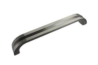 Retro Brushed Satin Nickel Cabinet D Handle - 160mm Centres
