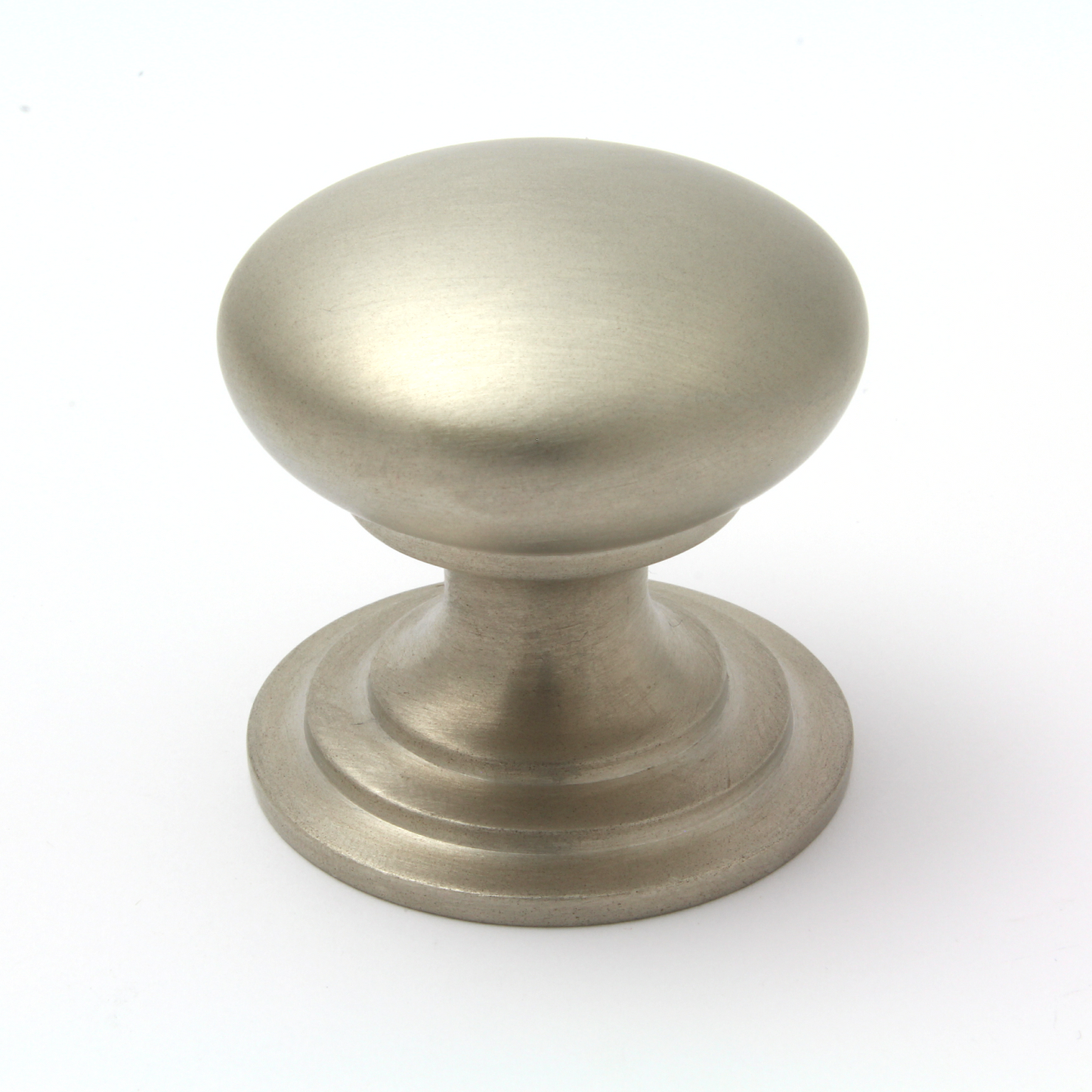 Satin Nickel Victorian Cupboard Knob | 38mm