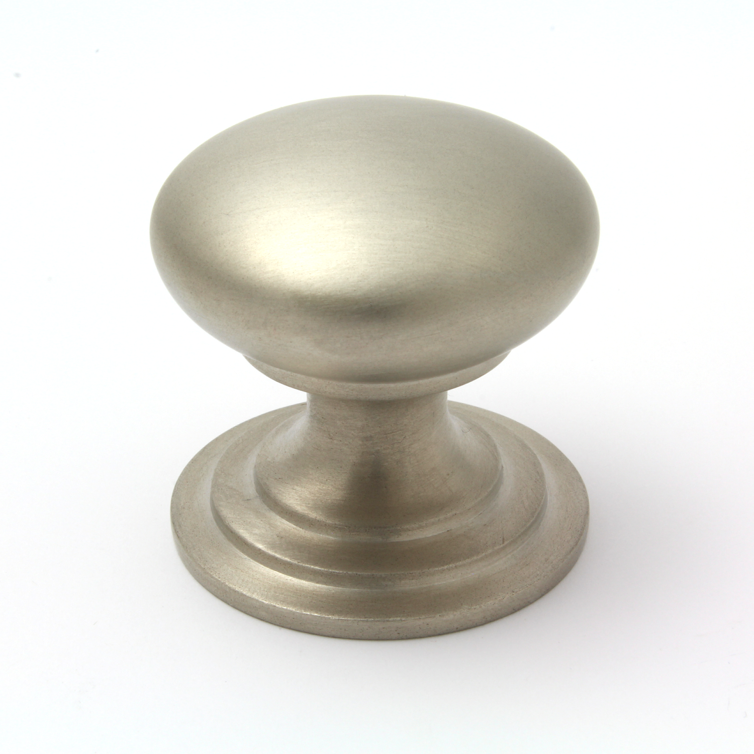 Satin Nickel Victorian Cupboard Knob | 38mm