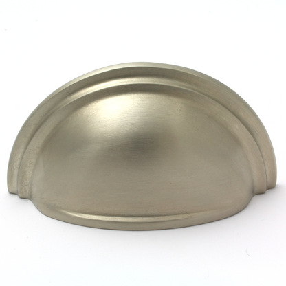 Victorian Cup Pull Handle in Satin Nickel | 76mm Centres