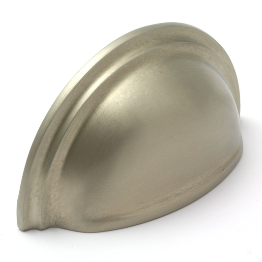 Victorian Cup Pull Handle in Satin Nickel | 76mm Centres