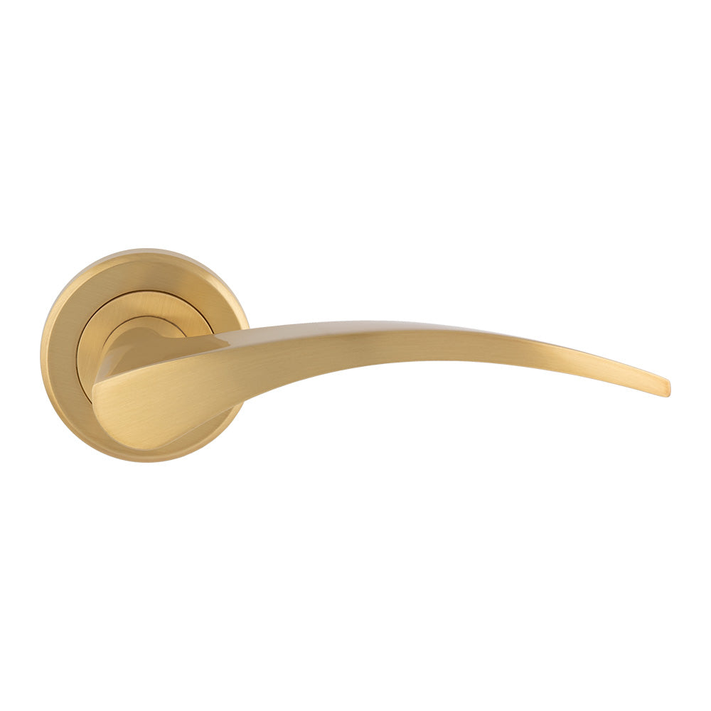 Olivier Door Handles On Round Rose
