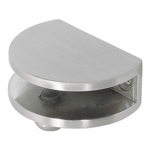 Stainless Steel Finish Glass Shelf Bracket - 6-10mm glass