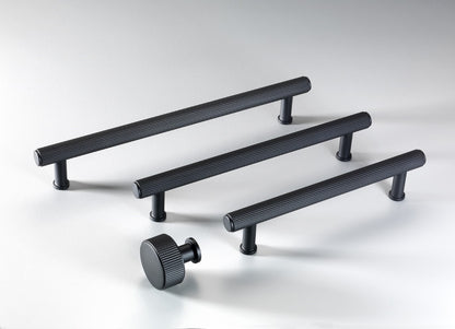 Stirling Brass Cabinet Handles In Matt Black Finish