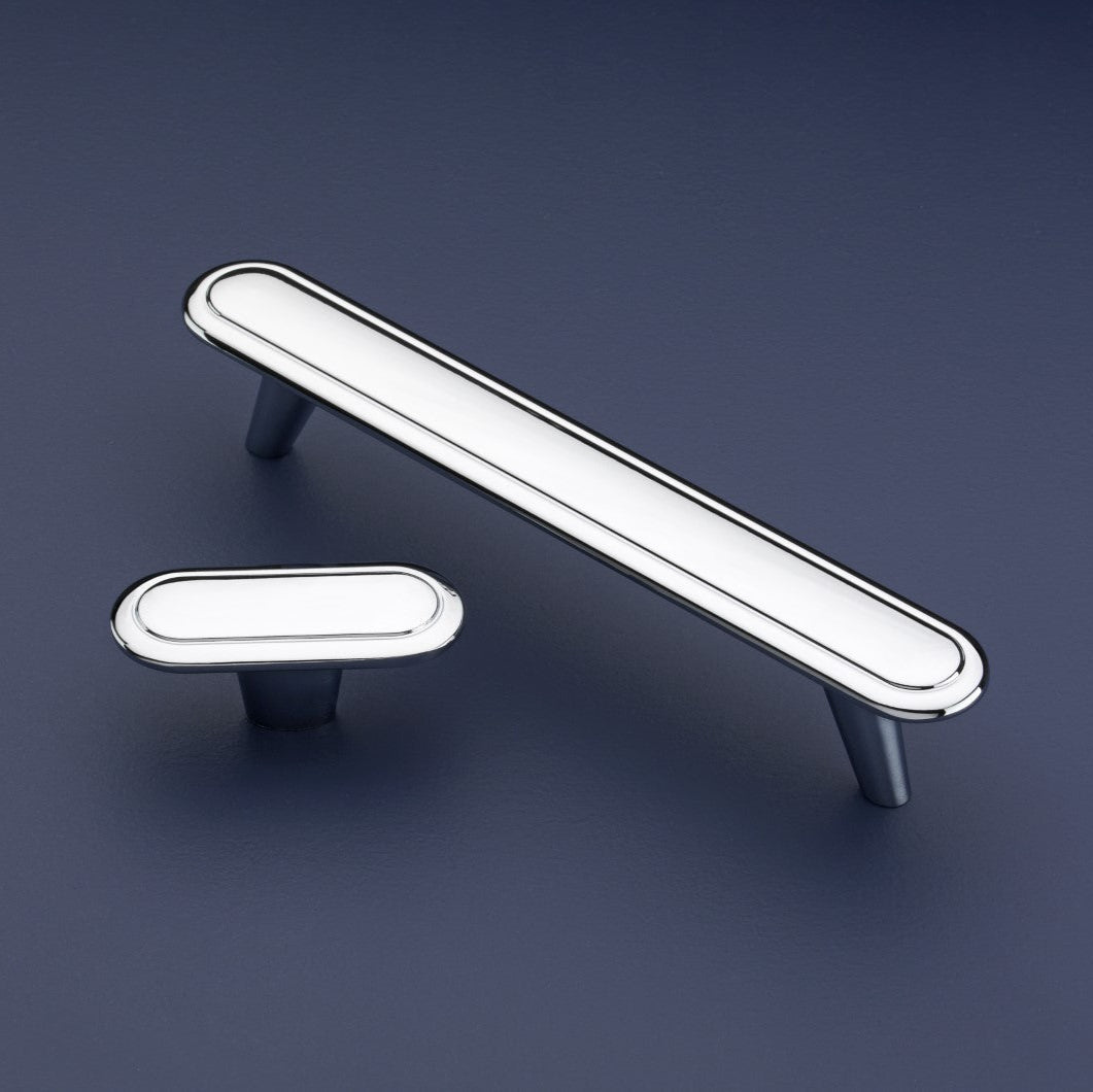 Stockholm polished chrome cabinet knob - 56mm