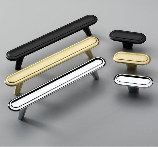 Stockholm Matt Black Cabinet Bar Handle - 128mm Centres