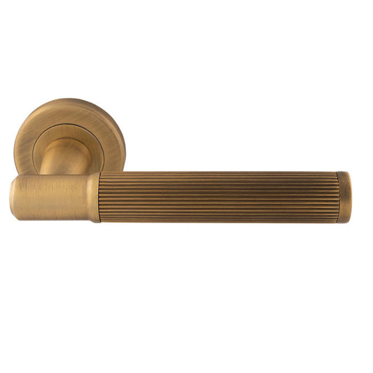 Image Lines Door Handles On Round Rose