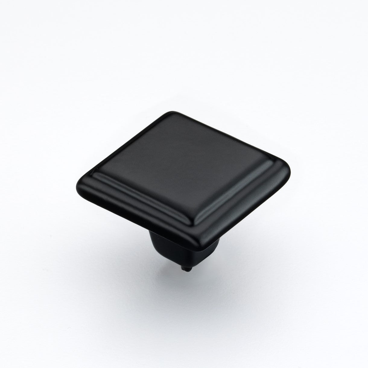 Windsor Cast Iron Square Cabinet Knob in Matt Black