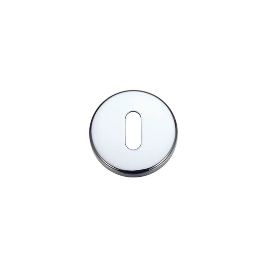 Escutcheon with Lock Profile Polished Chrome