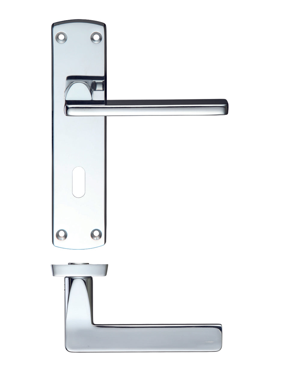 Leon Lock on Backplate Polished Chrome