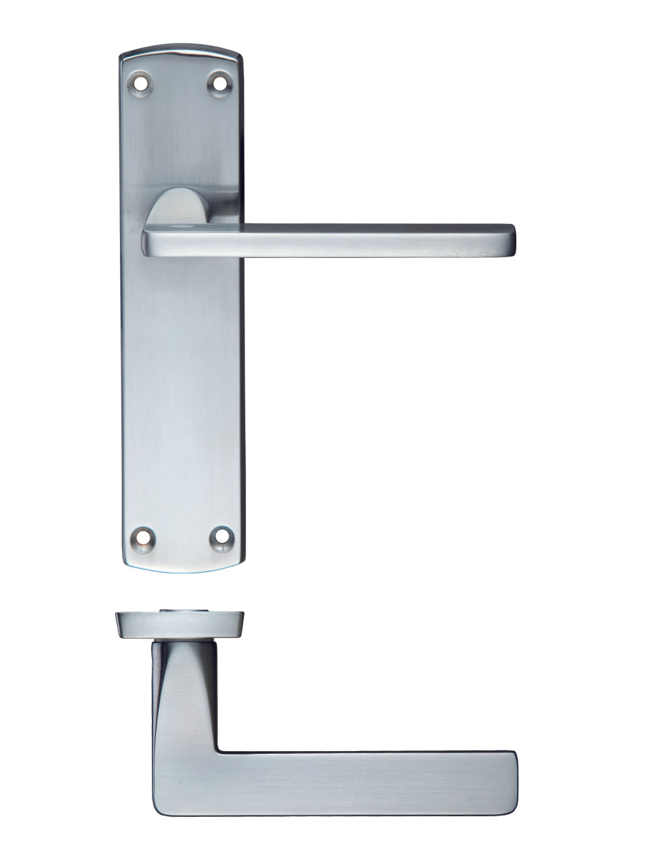 Leon Satin Chrome Door Handles