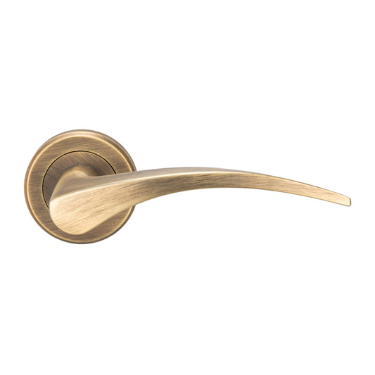 Olivier Door Handles On Round Rose