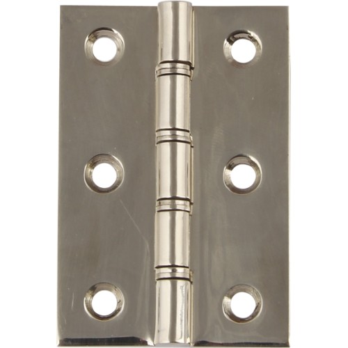 Double Washered Door Hinges - Polished Stainless Steel - 76mm x 50mm