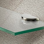 2 x Stainless Steel Shelf Brackets, 8-10mm Glass