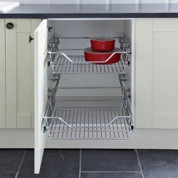 Pull Out Wire Basket Set for 300mm Cabinets