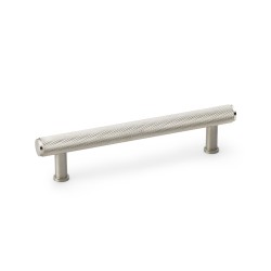 Crispin Knurled T-bar Cupboard Pull Handle - Satin Nickel - Centres 128mm