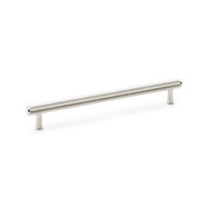 Crispin Knurled T-bar Cupboard Pull Handle - Polished Nickel - Centres 224mm