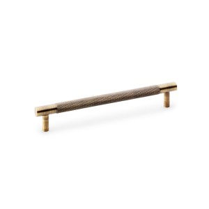 Brunel Antique Brass Knurled T-Bar Cupboard Handle - 160mm Centres