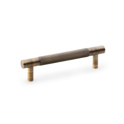 Brunel Antique Brass Knurled T-Bar Cupboard Handle - 96mm Centres