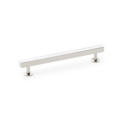 Square T-Bar Cabinet Pull Handle - Polished Nickel - Centres 160mm
