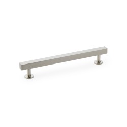 Square T-Bar Cabinet Pull Handle - Satin Nickel - Centres 160mm