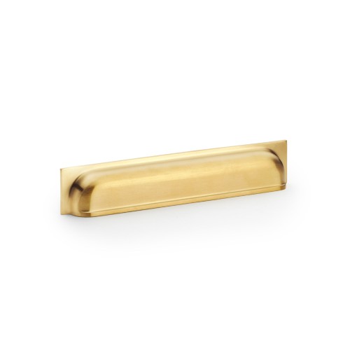 Quantock Satin Brass PVD Cup Pull Handle | 203mm Centres