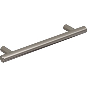 237mm Brushed Steel T Bar Handle - 177mm Centres