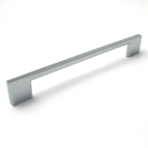 Polished Chrome Slim Cabinet Bar Handle - 256mm Centres