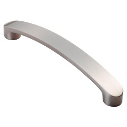 20 x Brushed Steel Bow Dimpled Kitchen Door Handles 128mm hole centres by ap office solutions ltd 