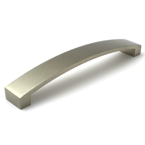 Brushed Nickel Cabinet Bow Handle - 160mm Centres