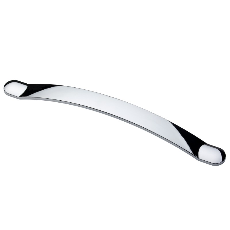 Monmouth Polished Chrome Cupboard Bow, Polished Chrome Bow Kitchen Door Handles