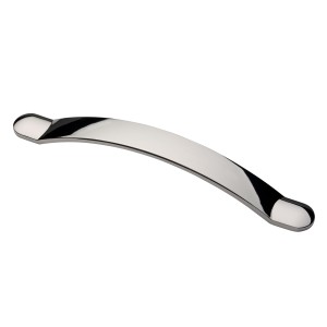 Monmouth Polished Nickel Cabinet Bow Handle - 128mm Centres