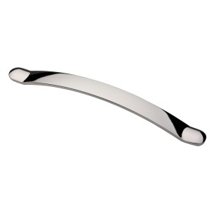 Monmouth Polished Nickel Cabinet Bow Handle 160mm Centres