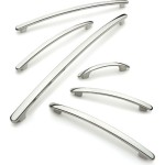 190mm Polished Chrome Bow Handle - 160mm Centres