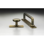 Banbury American Bronze Cabinet Bar Handle on Backplate - 128mm Centres