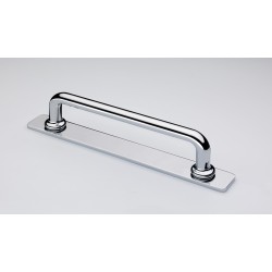 Banbury Polished Chrome Cabinet Bar Handle on Backplate - 128mm Centres