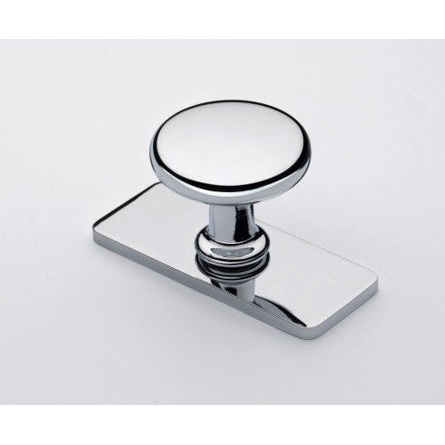 Banbury 32mm Cabinet Knob on Backplate in Chrome