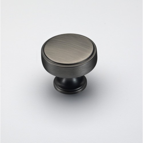 Calgary Cabinet Knob in Brushed Iron - 35mm