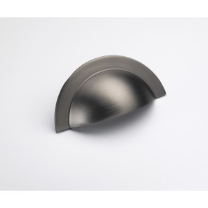 Monmouth Brushed Iron Cup Handle | 64mm Centres