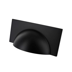 Monmouth Square Matt Black Cup Handle | 64mm Centres