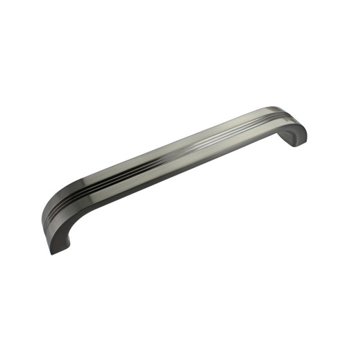 Retro Cabinet D Handle in Brushed Satin Nickel - 160mm Centres