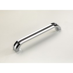Retro Cabinet D Handle in Polished Chrome - 160mm Centres