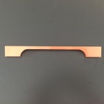 Bioko Brushed Copper Bar Handle - 192mm Centres