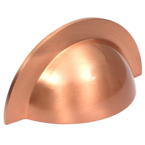 Monmouth Brushed Copper Cup Handle | 64mm Centres