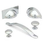 Monmouth Polished Chrome Cabinet Bow Handle - 128mm Centres