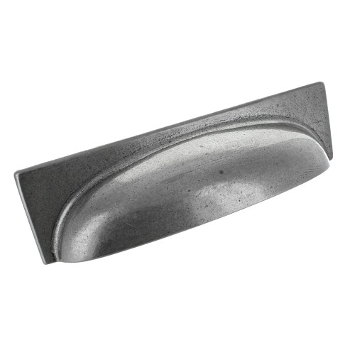George Pewter Finish Cup Handle | 96mm Centres