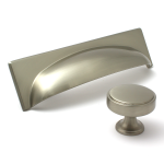 Georgia Brushed Satin Nickel Cup Handle | 128mm Centres