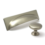 Georgia Brushed Satin Nickel Cup Handle | 128mm Centres
