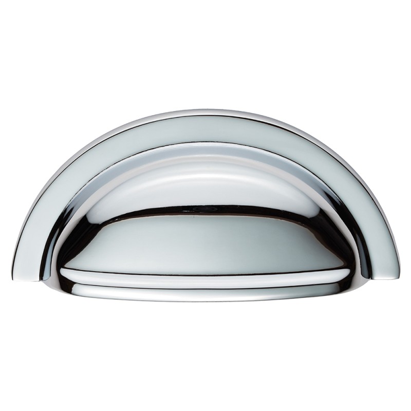 Polished Chrome Cabinet Cup Pull, Kitchen Cupboard Cup Handles Uk