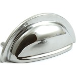 Polished Chrome Cabinet Cup Pull Handle | 76mm Centres 